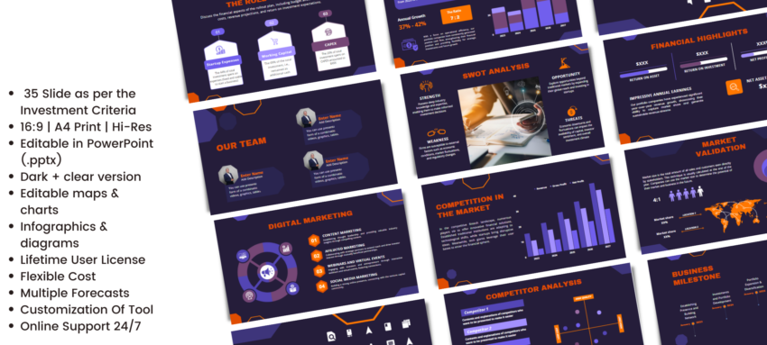 Fintech Pitch Deck Template- Information