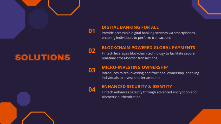 Fintech Pitch Deck Template- Solutions