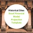Historical Sites Excel Financial Model Projection Template- Product Image