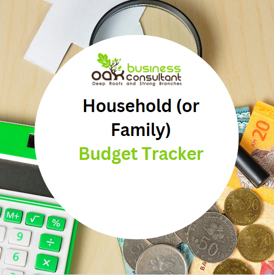Household (or Family) Budget Planner Tool- Product Image Household (or Family) Budget Planner Tool- Product Image