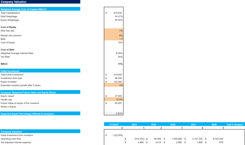 Professional and Management Development Training Excel Financial Model-Project Evaluation