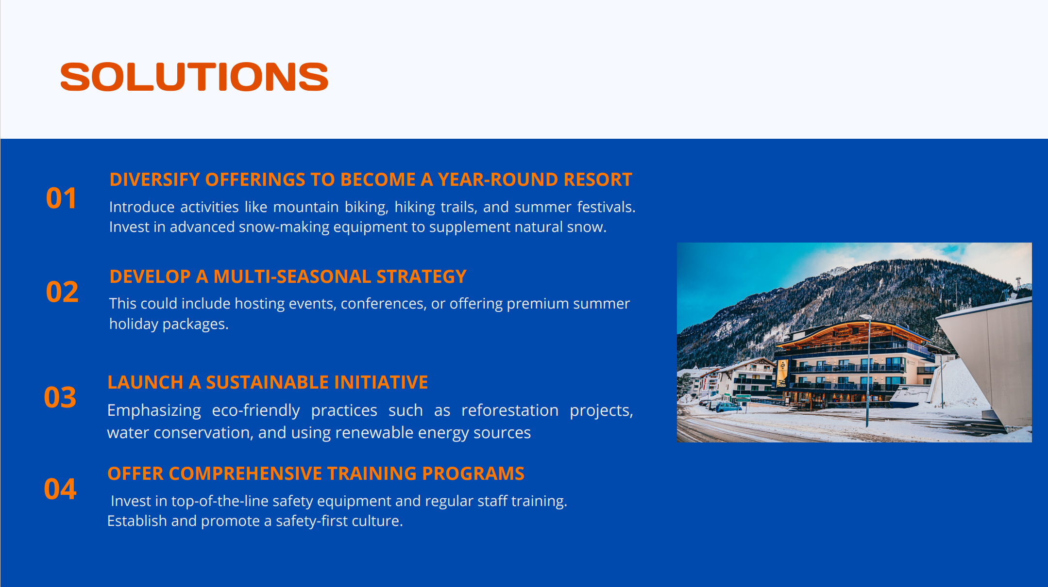Ski Resort Pitch Deck Template-Solution
