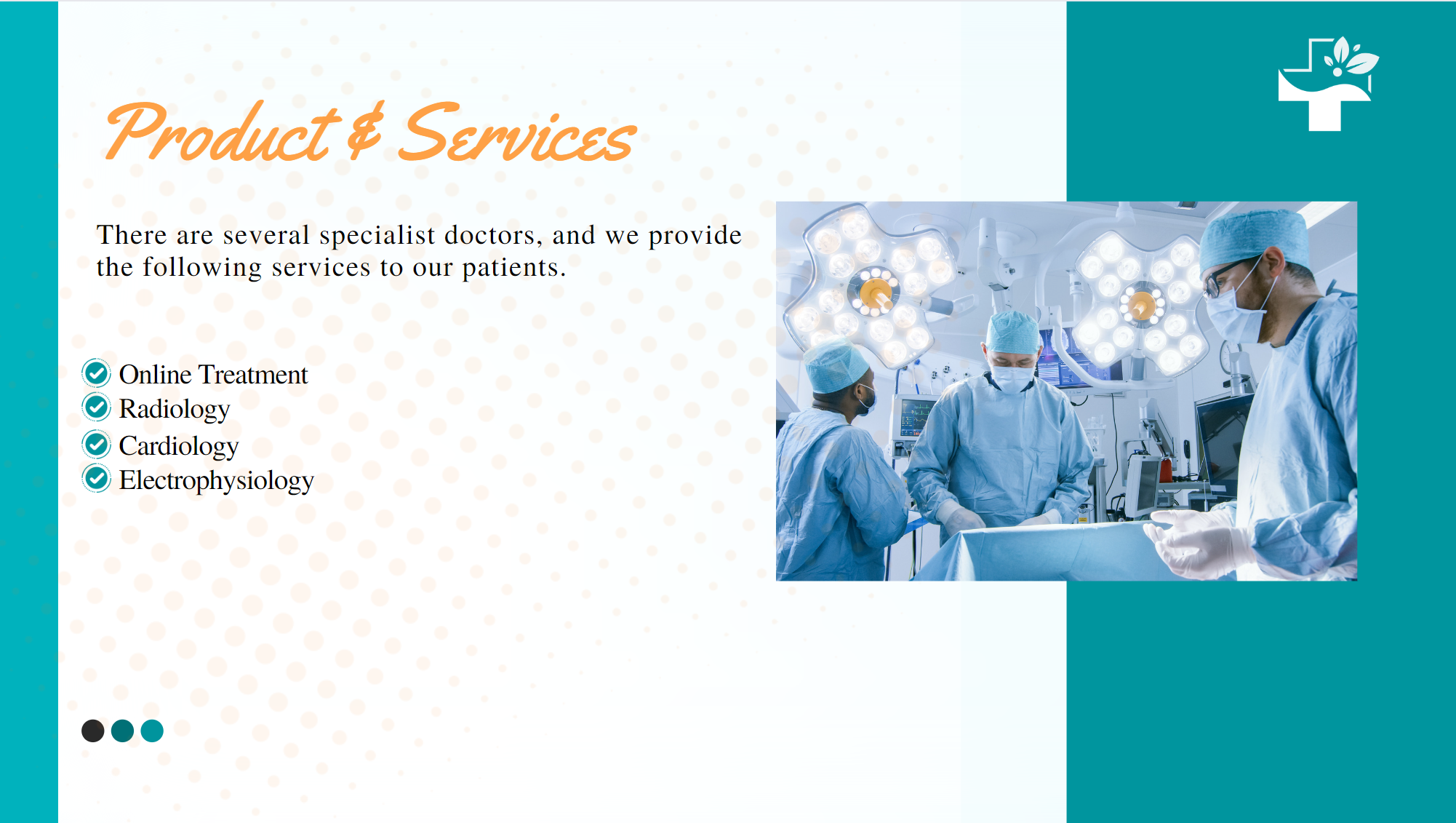 Smart Hospital Pitch Deck-Product and Services