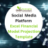 Social Media Platform Excel Financial Model Projection Template-Product Image