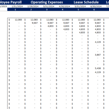 Social Media Platform Excel Financial Model Projection Template-Working Sheety