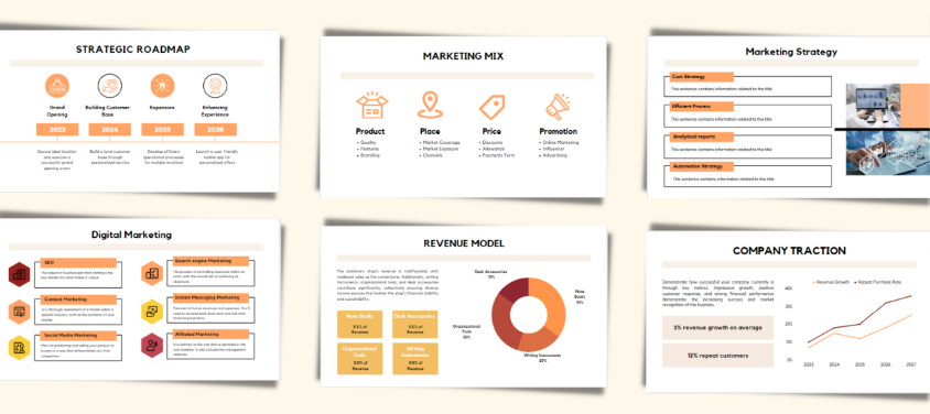 Stationery Shop Pitch Deck - Market Validation
