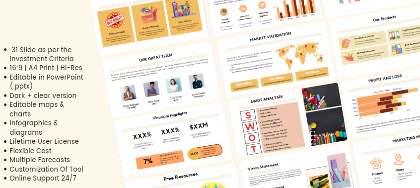 Stationery Shop Pitch Deck - Mission - Vision