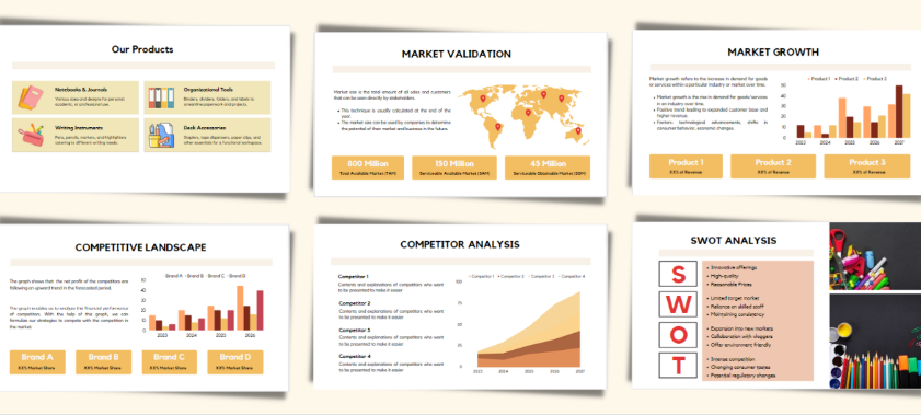 Stationery Shop Pitch Deck - Solutions