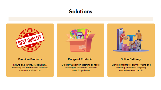 Stationery Shop - Solutions