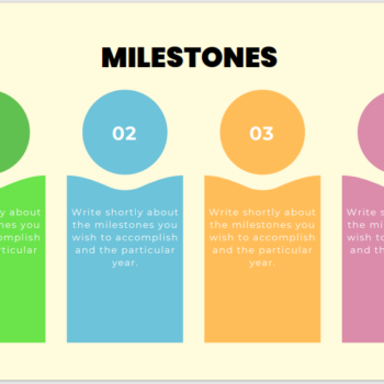 Tennis Club Pitch Deck Template-Milestones