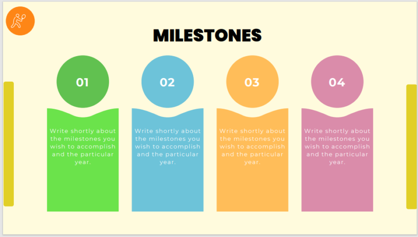 Tennis Club Pitch Deck Template-Milestones