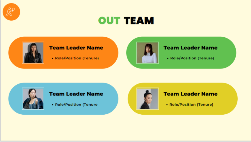 Tennis Club Pitch Deck Template-our team