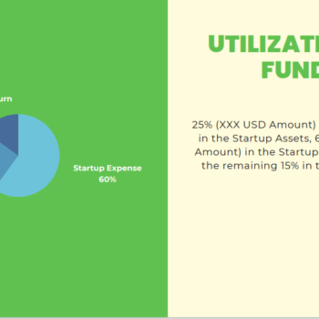 Tennis Club Pitch Deck Template-utilization of funds