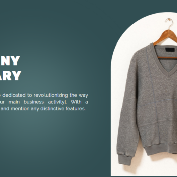 Thrift Store Pitch Deck Template-Company Summary