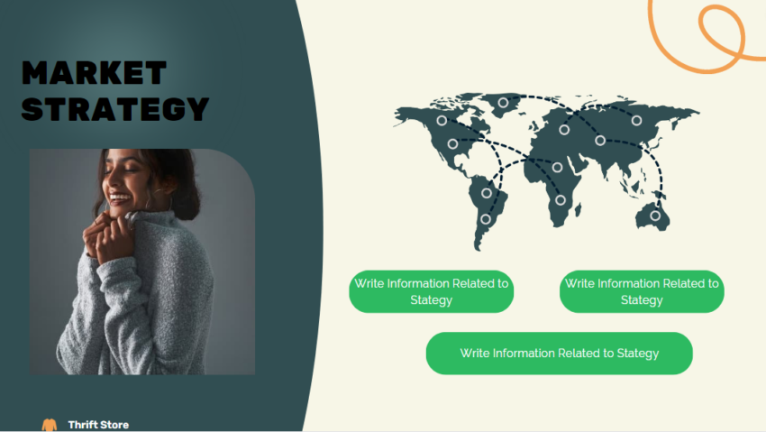 Thrift Store Pitch Deck Template-Market Strategy