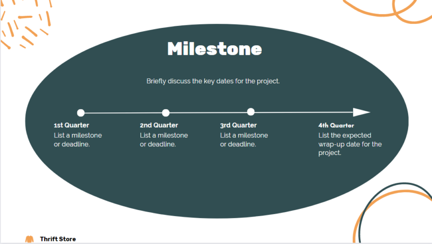 Thrift Store Pitch Deck Template-Milestone