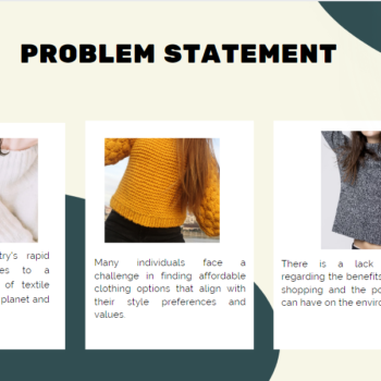 Thrift Store Pitch Deck Template-Problem Statement
