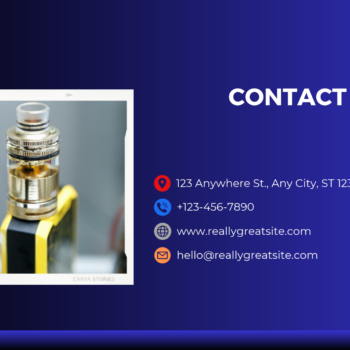 Vape Shop Pitch Deck Template-Contact Us