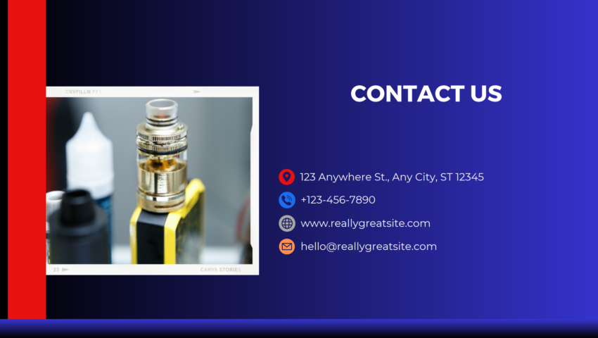 Vape Shop Pitch Deck Template-Contact Us