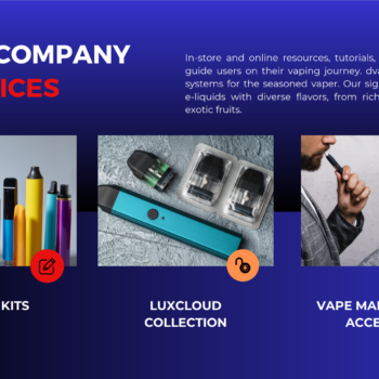 Vape Shop Pitch Deck Template-Product and Services