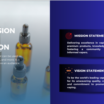 Vape Shop Pitch Deck Template-Vision and Mission