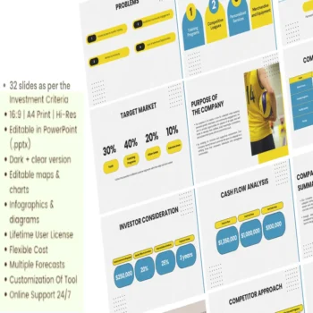 Volley Ball Club Pitch deck template - company purpose - FI