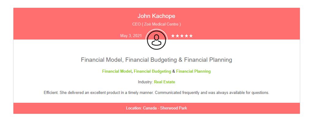 Yearly Budget Planner Template- Testimonial