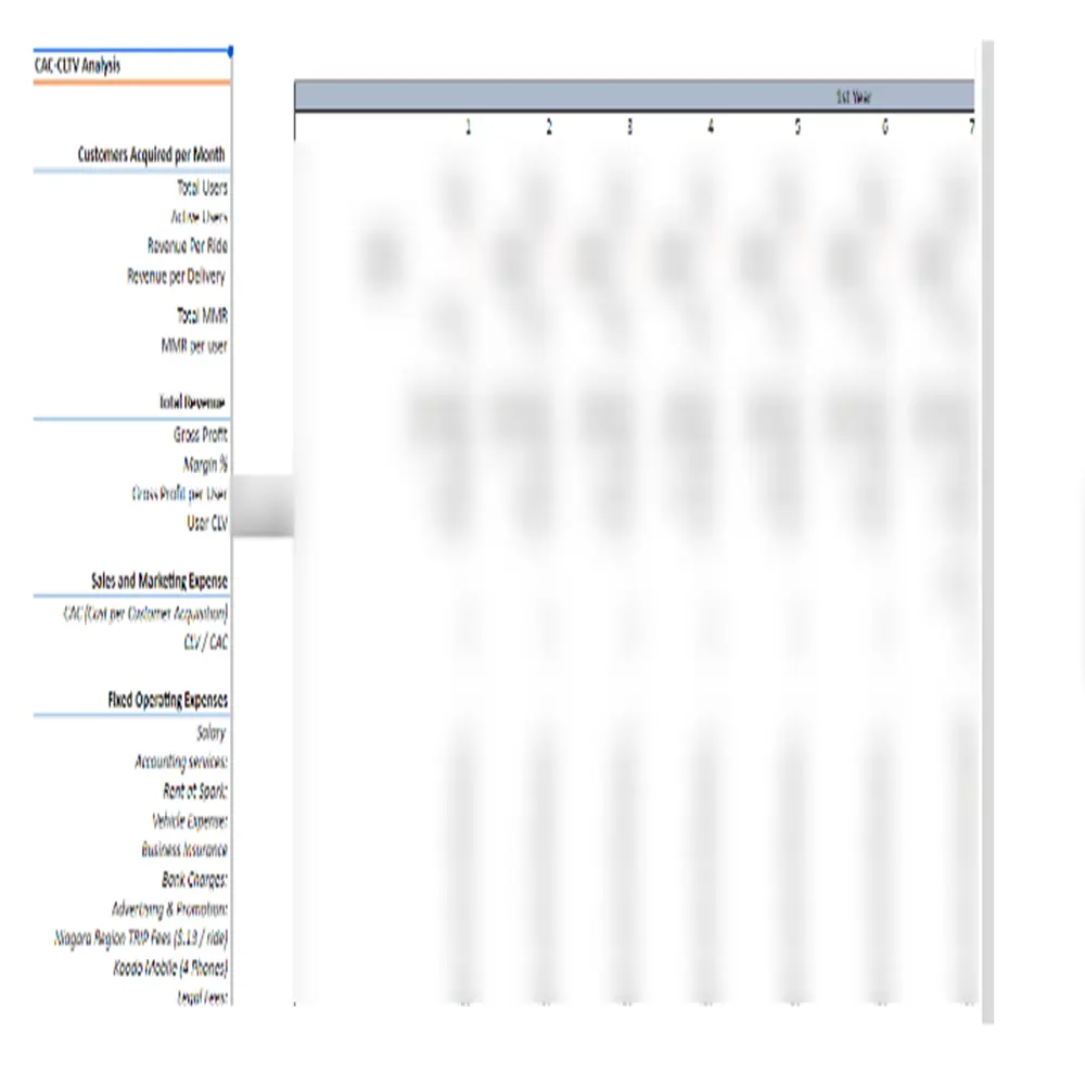 ride hailing CAC CLV analysis
