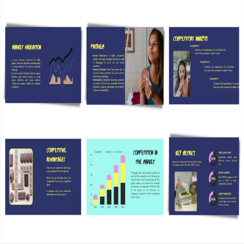 Chocolate Store Pitch Deck Template - FI 5