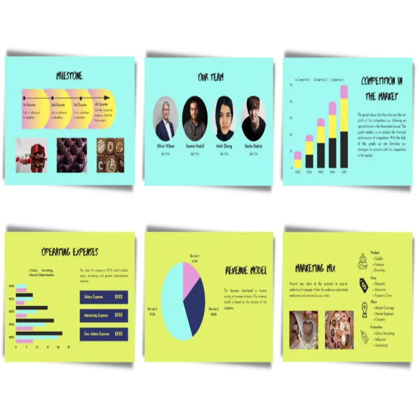 Chocolate Store Pitch Deck Template - FI 6