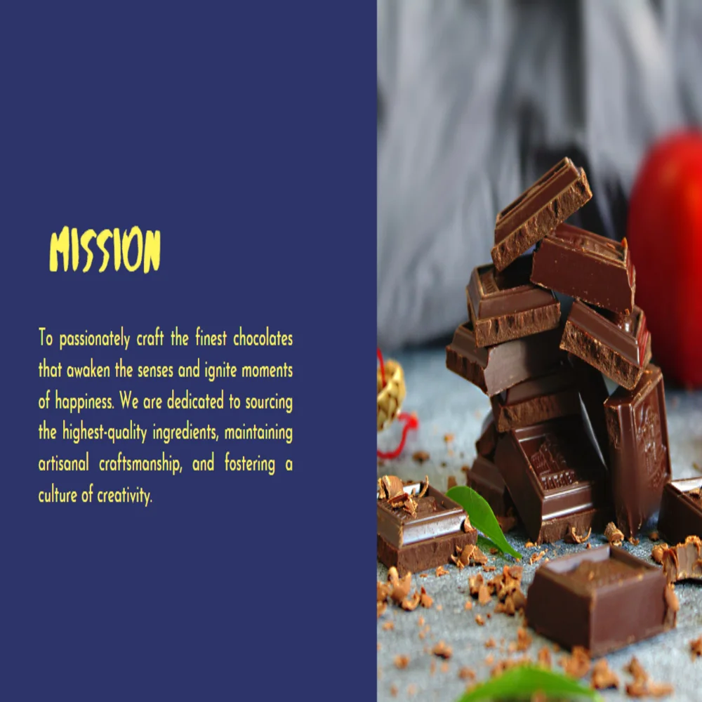 Chocolate Store Pitch Deck Template - Mission