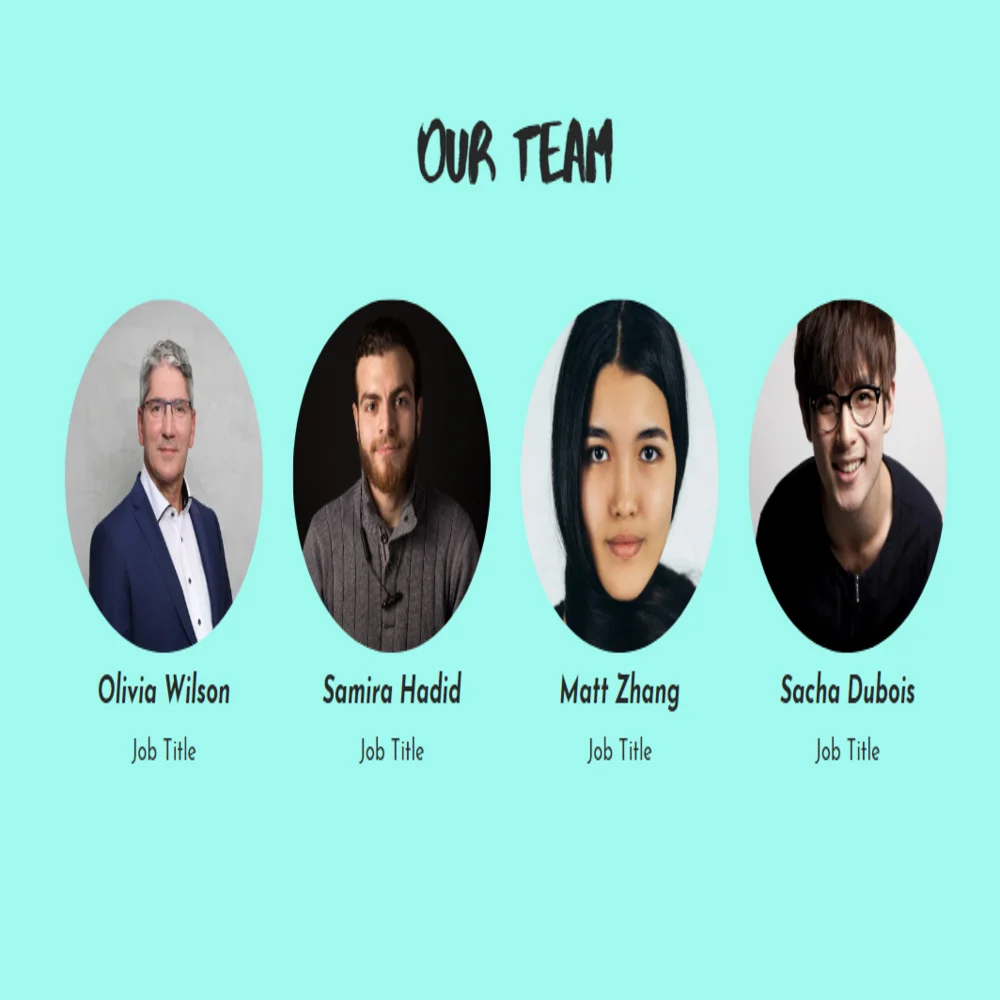 Chocolate Store Pitch Deck Template - Our Team