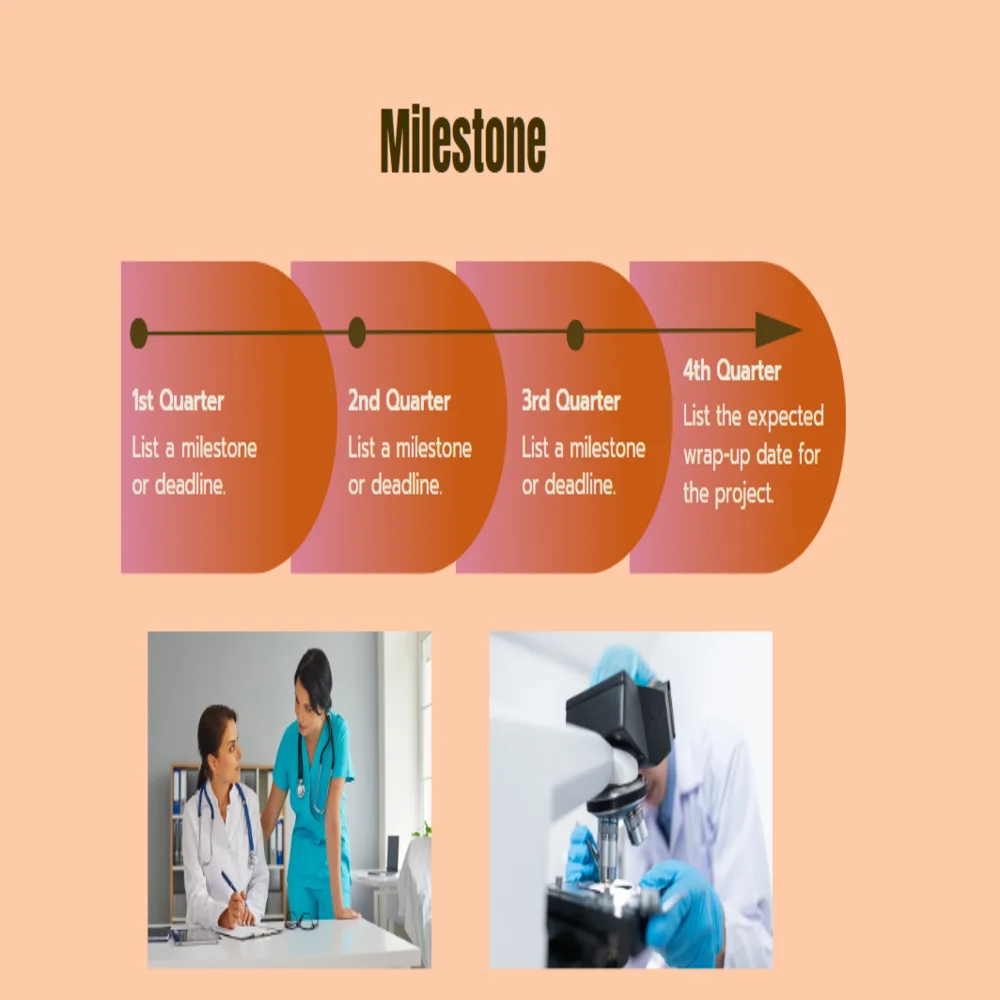 Clinical Laboratory Pitch Deck Template - Milestone