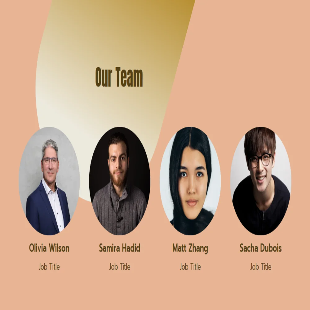 Clinical Laboratory Pitch Deck Template - Our Team