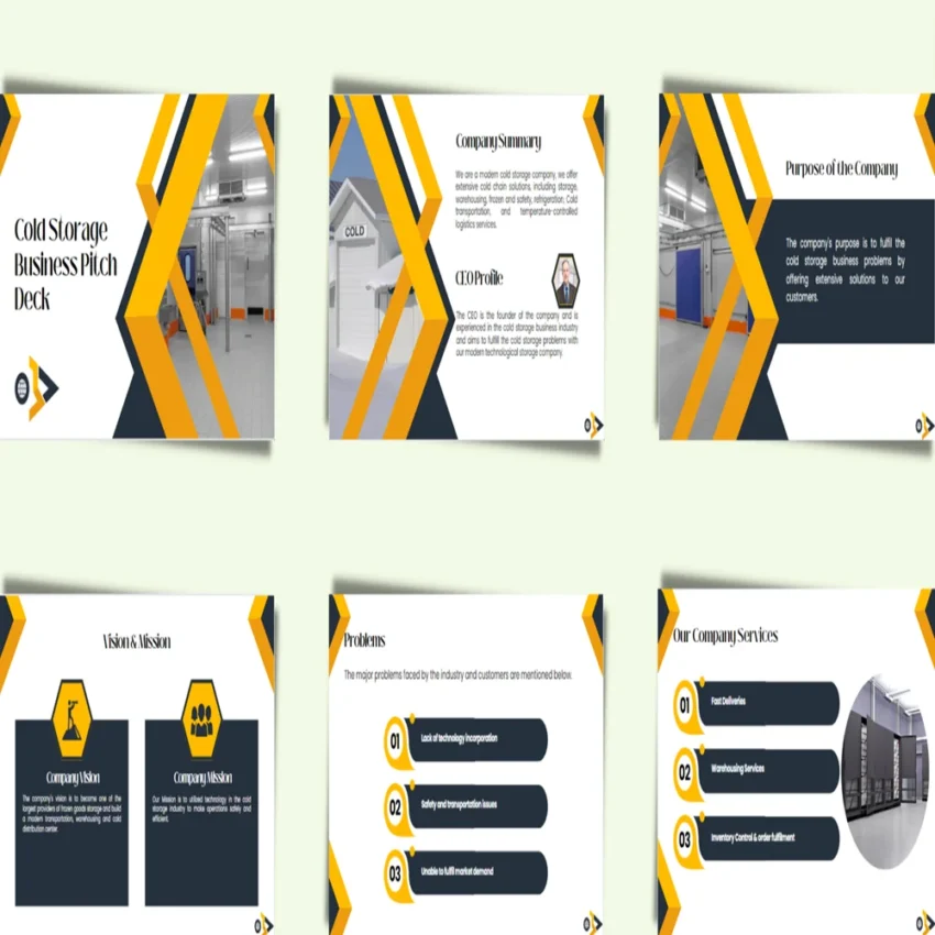 Cold Storage Business Pitch Deck Template-FI-3