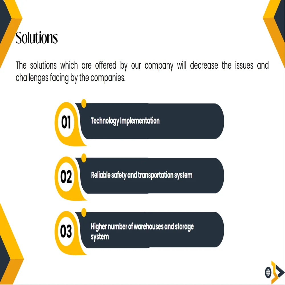 Cold Storage Business Pitch Deck Template-Solutions