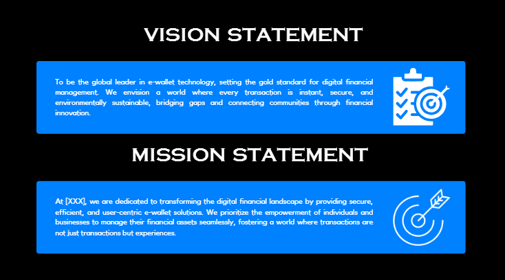 E-Wallet Pitch Deck Template - Mission - Vision