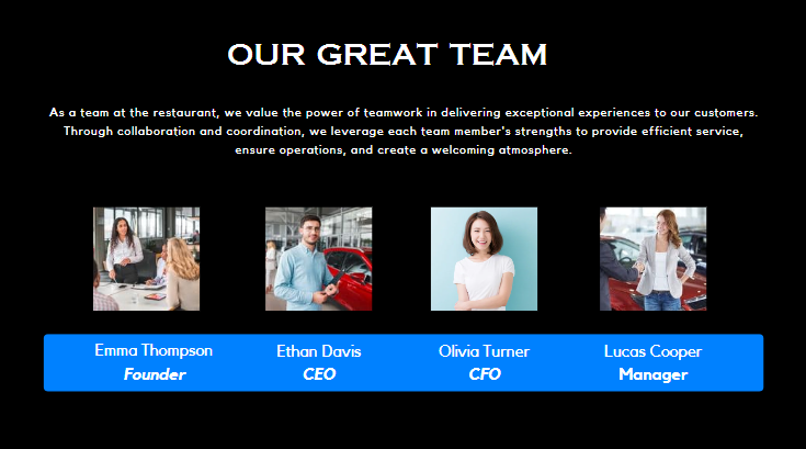 E-Wallet Pitch Deck Template - Our Team