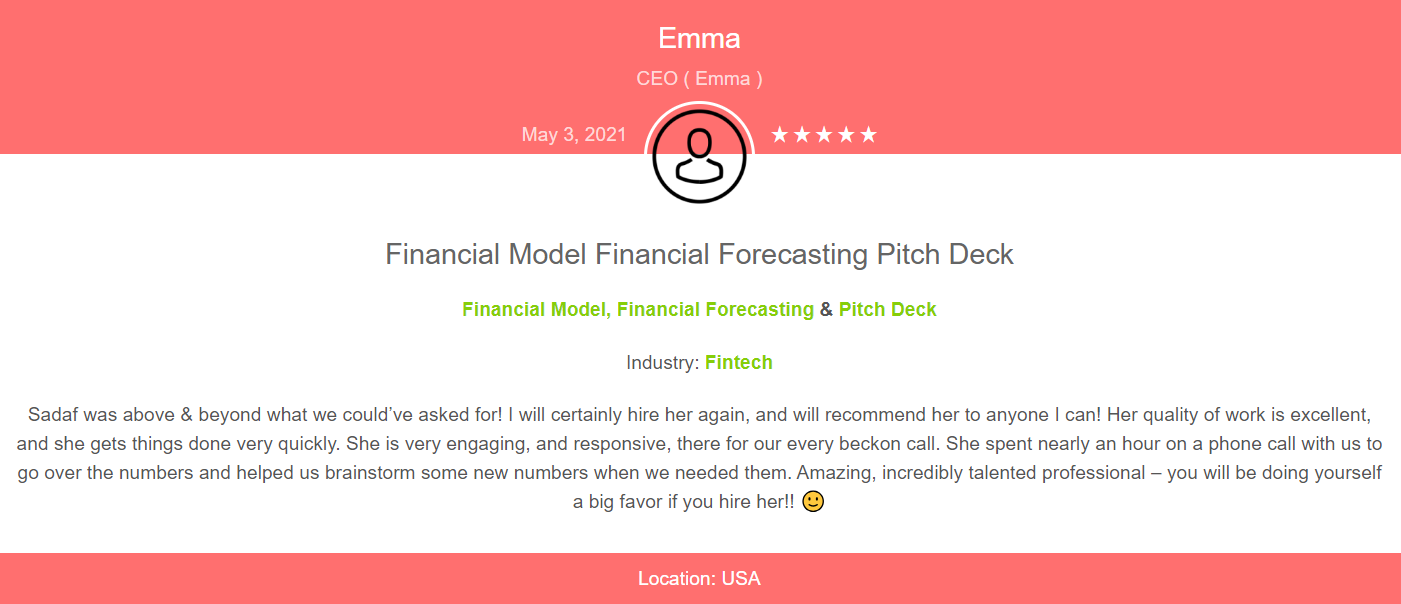 E-Wallet Pitch Deck Template - Testimonial