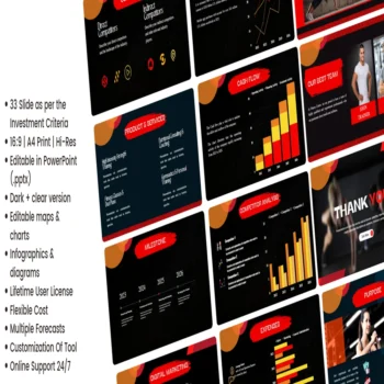 Fitness Center Pitch Deck Template