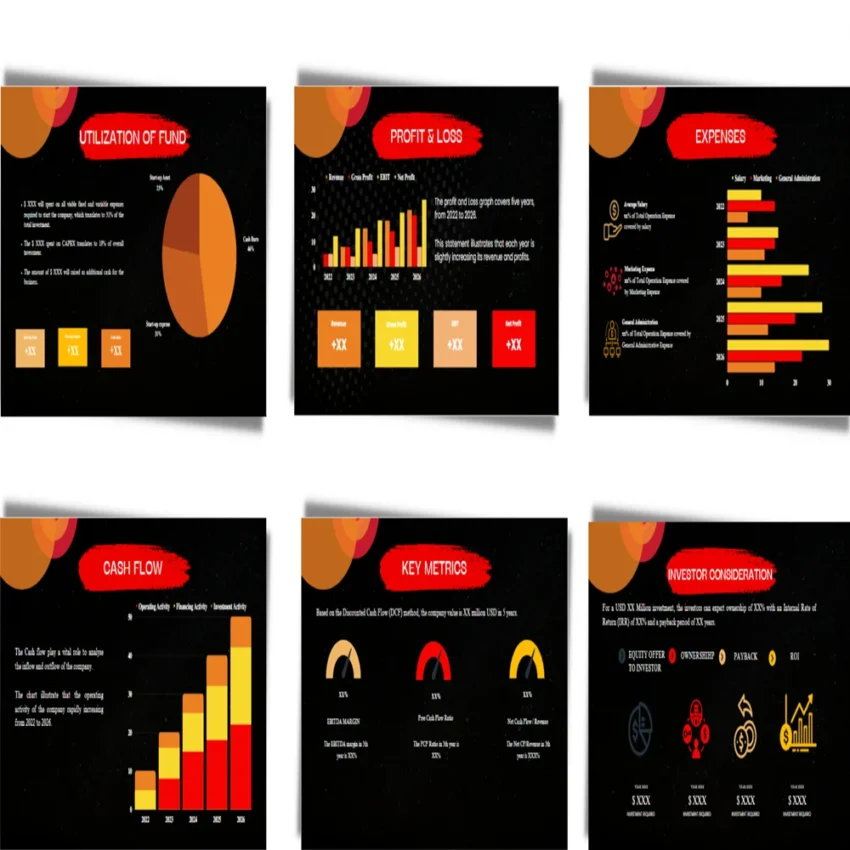 Fitness Center Pitch Deck Template