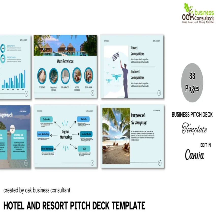 Hotel and Resort Pitch Deck Template - FI 1