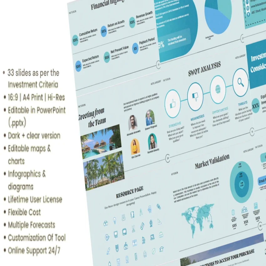 Hotel and Resort Pitch Deck Template - FI 2