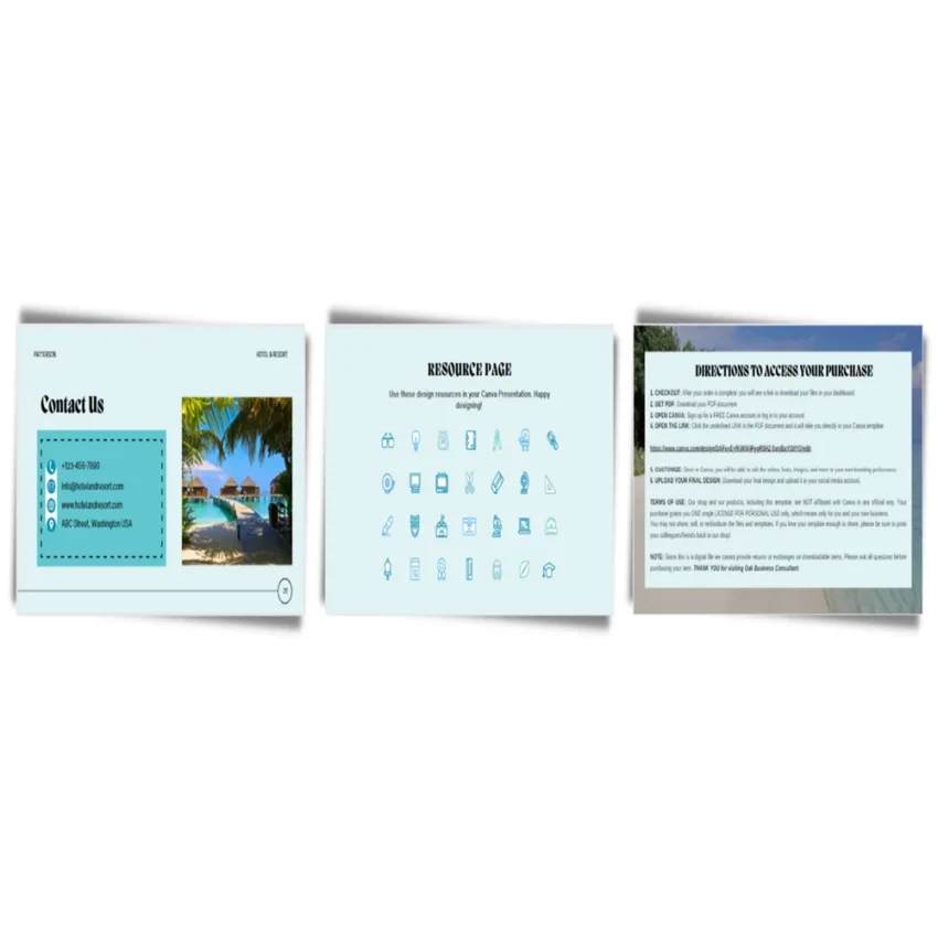 Hotel and Resort Pitch Deck Template - FI 8