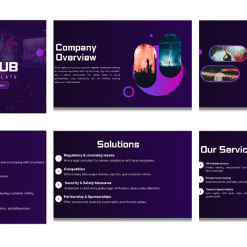 Night Club Pitch Deck Template - Problems