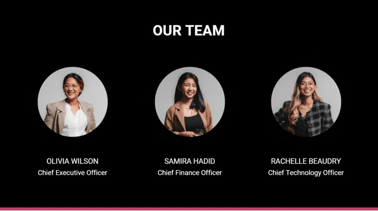 Salon Booth Rental Pitch Deck - Our Team