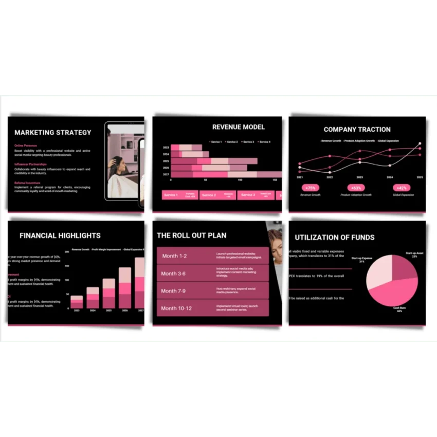 Salon Booth Rental Pitch Deck - Target Market - FI