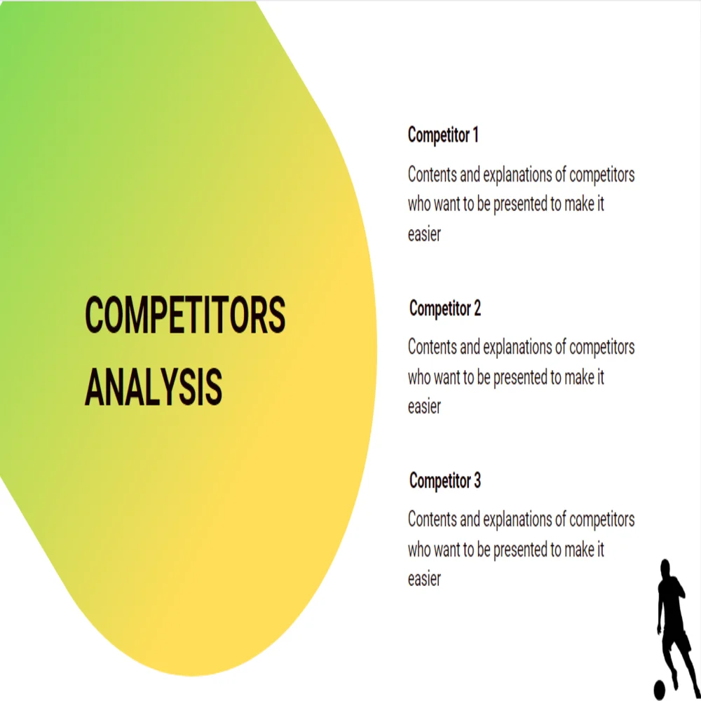 Soccer Club Pitch Deck Template - Competitors Analysis