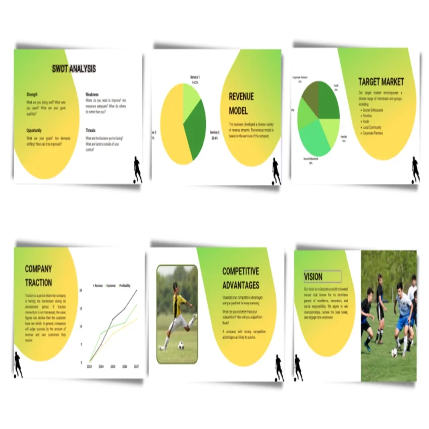 Soccer Club Pitch Deck Template - FI 5