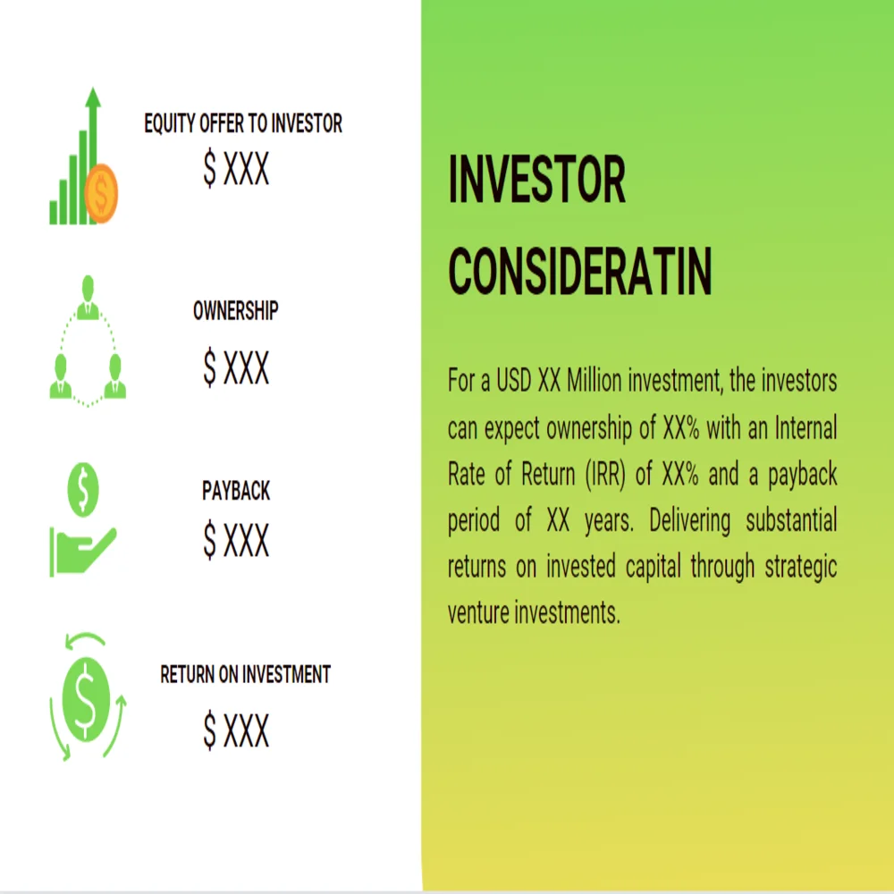 Soccer Club Pitch Deck Template - Investor Consideration
